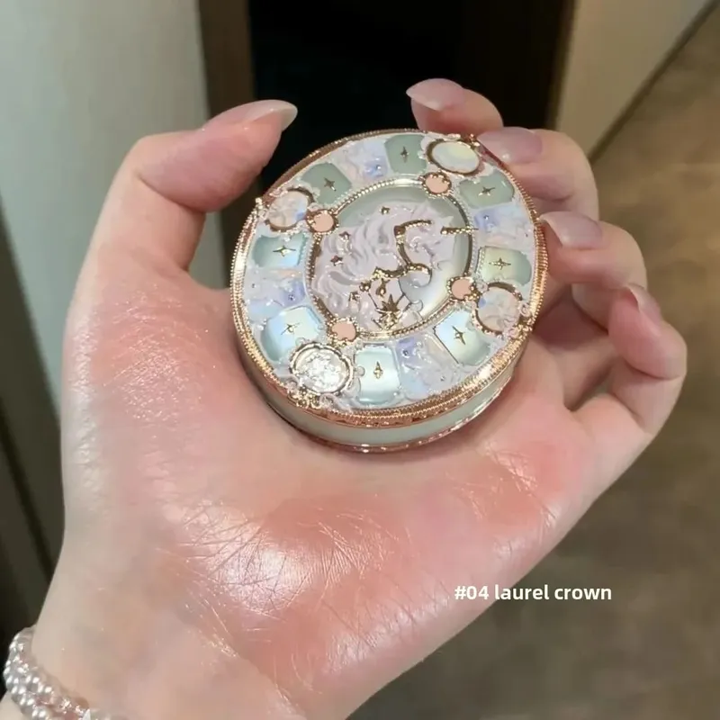 Flower Knows Unicorn Paleta de sombras vintage blush iluminador batom fofo cosméticos femininos para mulheres