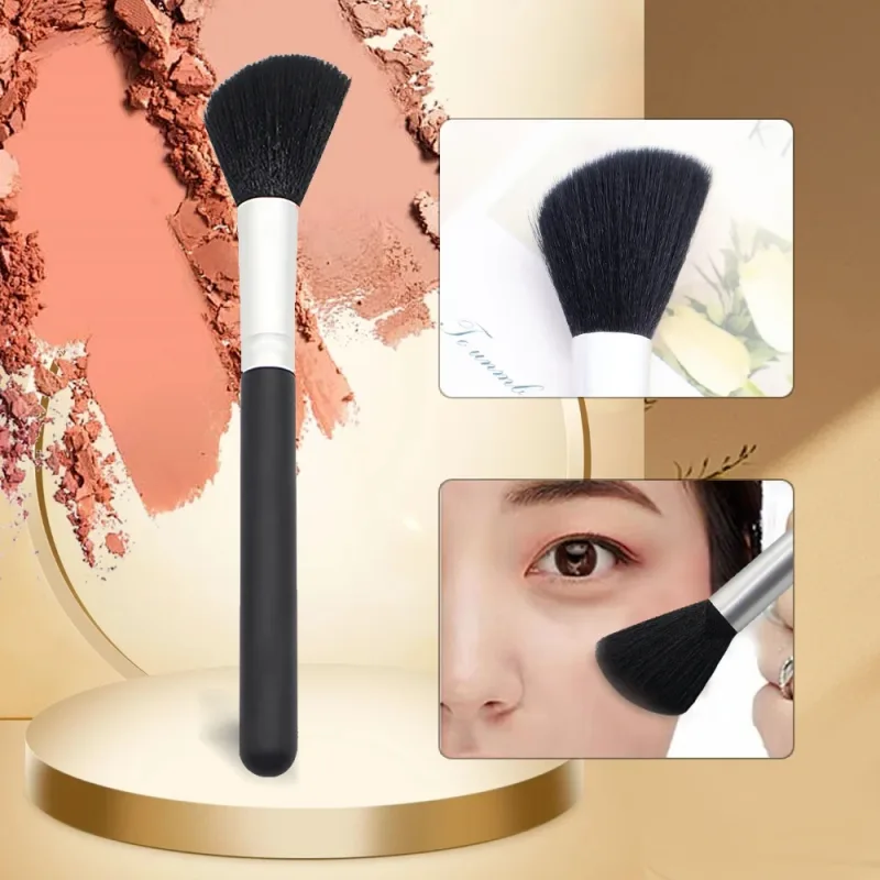 Pincel de pó profissional pincéis de maquiagem preto multifuncional fundação blush escultura bronzer escova compõem ferramentas