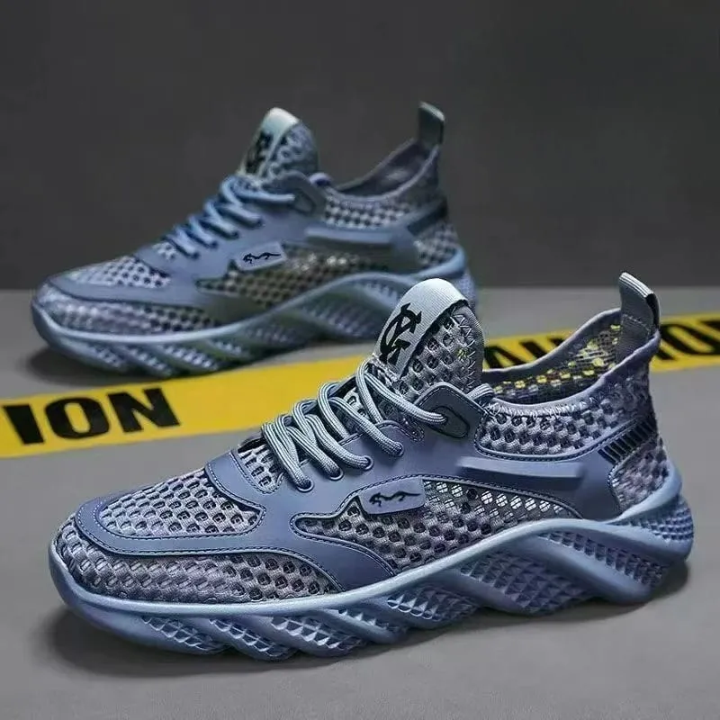 Sapatos casuais para homem versátil confortável malha sola macia tênis de corrida ao ar livre na moda sapato esportivo masculino — image 9