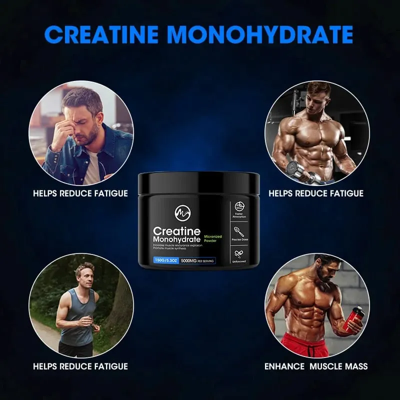 Proteínas de soro de desempenho energético de monohidrato de creatina para recuperação de massa muscular suplemento nutricional adulto amigável