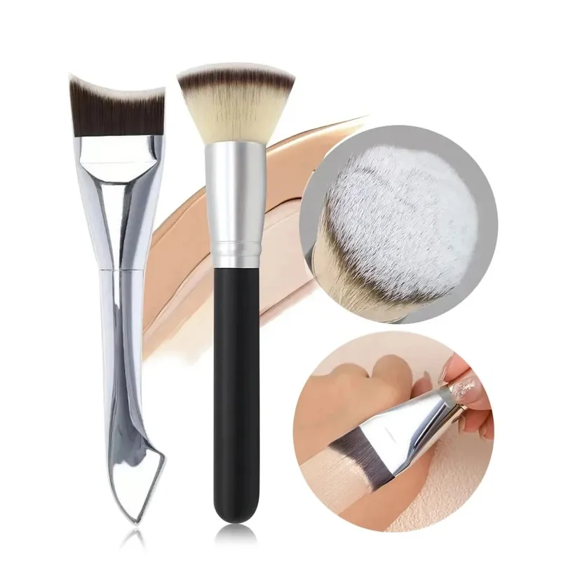 Pincel de maquiagem com design crescente atualizado, pincel ultrafino e suave para aplicação de máscara líquida, espátula, pincéis de maquiagem, ferramentas de beleza