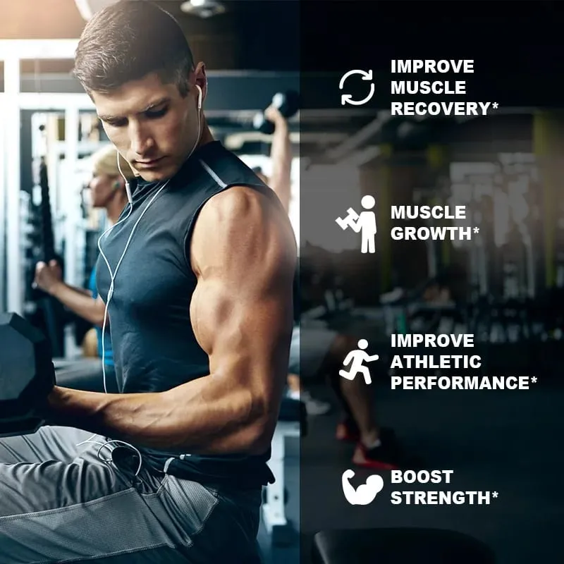 Cápsulas de Creatina Monohidratada | Comprimidos de creatina apoiam o desempenho do ganho muscular magro na recuperação do treino, suplementos de creatina
