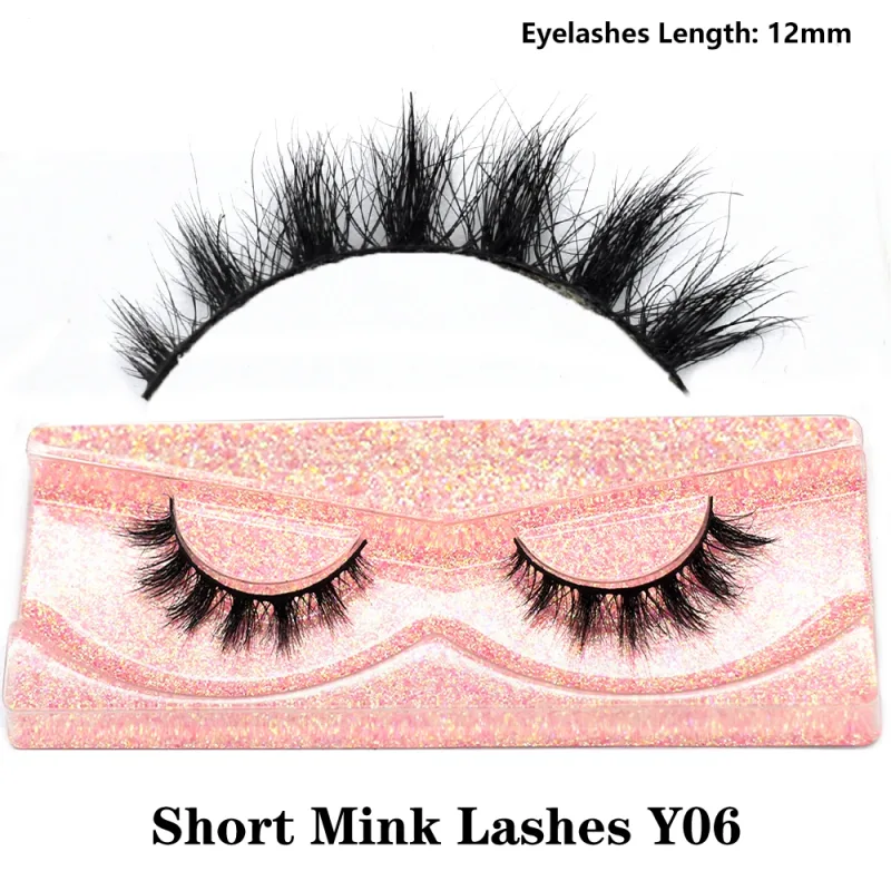 Half Eye Lashes Natural 3D Mink Short False Eyelashes Fluffy Wispy Cross Strip Fake Lashes Soft Half Eyelashes Extension Makeup — image 39