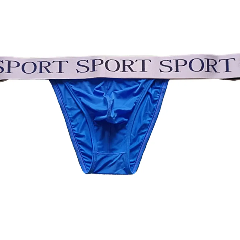 Sissy cuecas masculinas de seda gelo macia, cuecas sexy, bolsa confortável, fina, respirável, cintura baixa, mini cuecas, lingerie — image 2