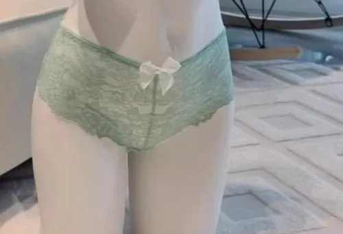 Conjunto de sutiã com gola halter verde menta, lingerie de renda sem fio, almofadas ajustáveis, costas em formato de coração para mulheres, roupas íntimas e externas — image 9