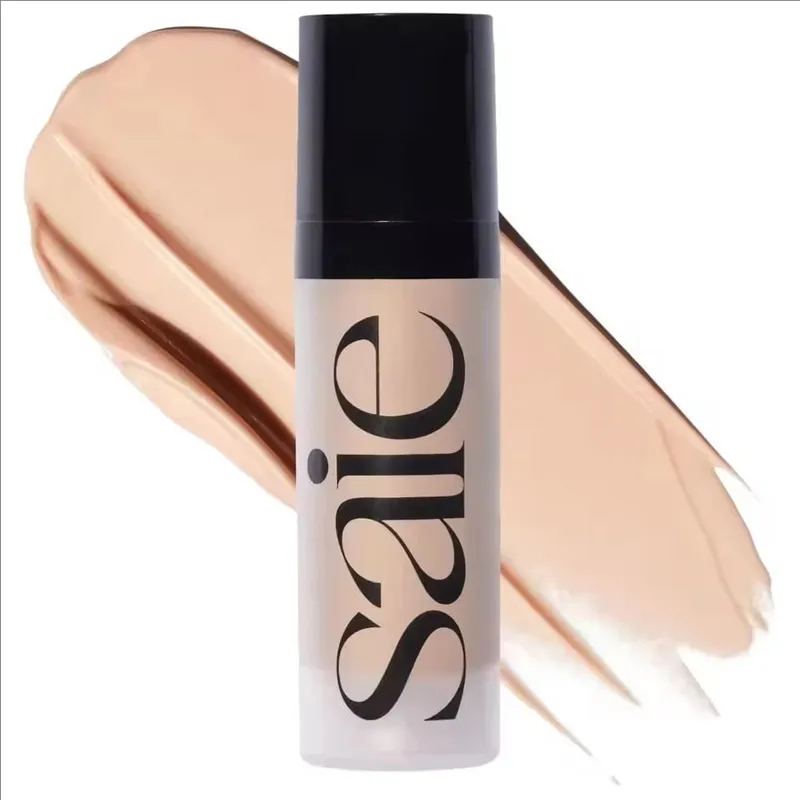 Saie Hydrating Blendable Dewy Liquid Blush Matte Sponge Head Blusher Natural Lasting Brighten Facial Contour Blush Tint Makeup