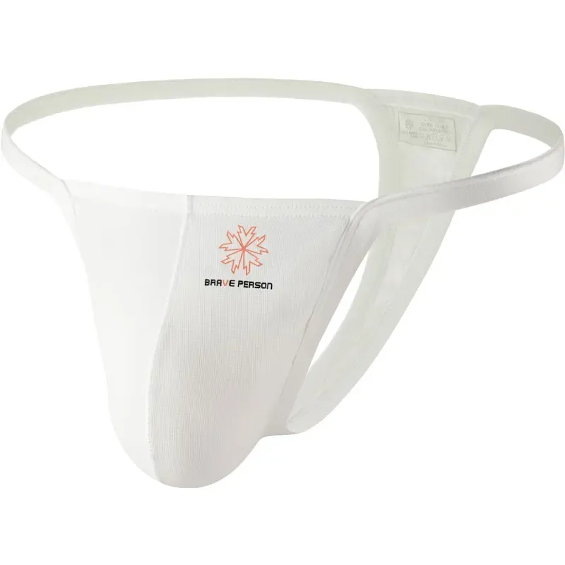 Tanga de tecido respirável de secagem rápida masculina cuecas confortáveis ​​de cintura baixa roupa interior sexy moda pessoa corajosa