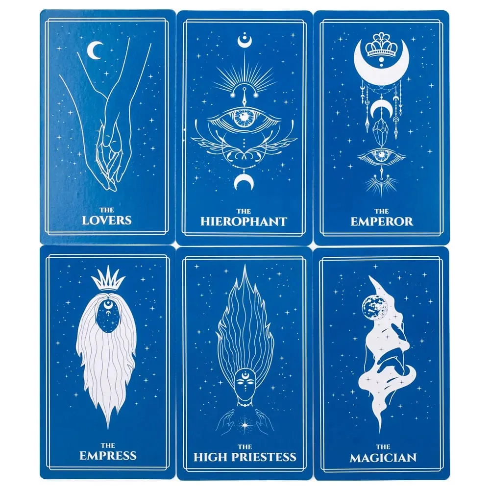 Tarô Celestial preenchido com a atmosfera misteriosa de corpos celestes cósmicos Divination Edition Deck Board Playing Games — image 5