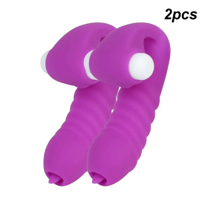 Strapon Finger Sleeve Vibrators For Women Clitoris Stimulator Vaginal Licks Anal Plug Female Masturbator Sex Toys Couples Erotic