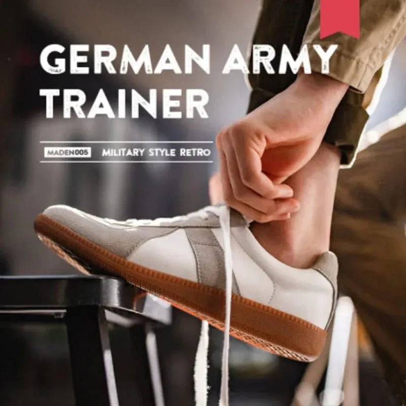 Maden vintage retalhos alemão treinador tênis unissex primavera e verão esportes sapatos casuais rendas sapatos ao ar livre — image 2