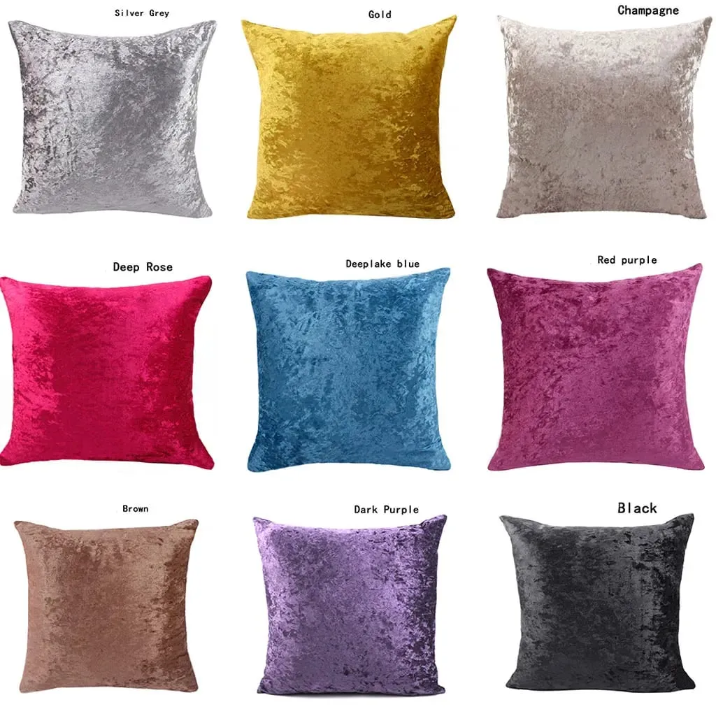 Capa de almofada de veludo de pelúcia com zíper invisível capa de almofada macia para sofá ou cama travesseiros decorativos