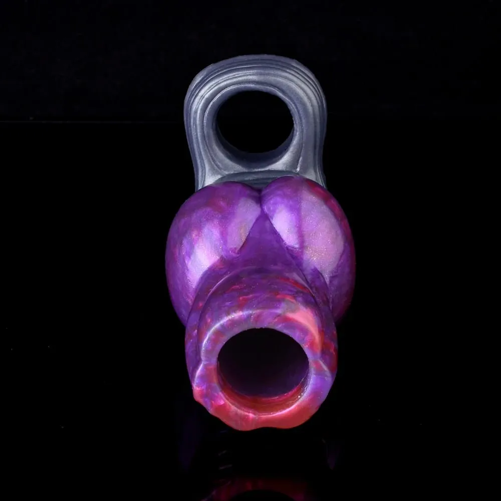 Multi-type Open-ended Fantasy Hollow Dildo Silicone Cock Sheath Male Penis Sleeve With Anti-drop Ring Adult Sex Toys 18+