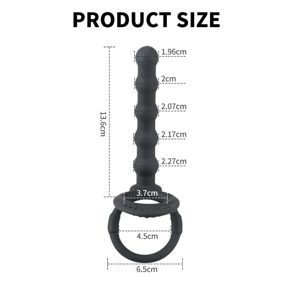 Double Penetration Anal Beads Butt Plug Dildo Penis Cock Ring Delayed Ejaculation G Spot Massager Adult Sex Toys For Men Couples