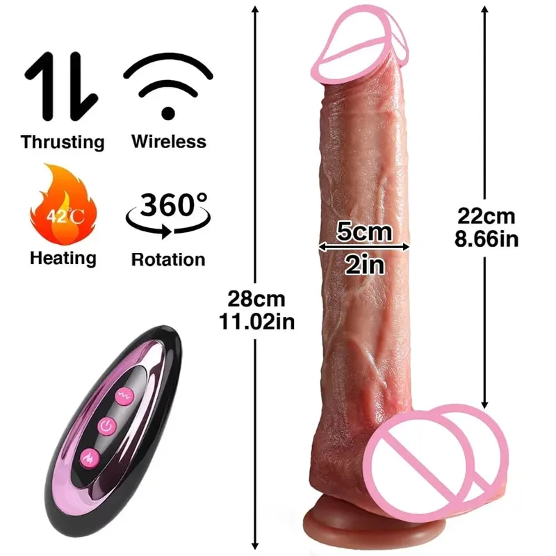 Vibrador realista vibrador impulso pênis língua lambendo clitóris dupla penetração anal máquina de sexo orgasmo rápido para mulher brinquedo sexual