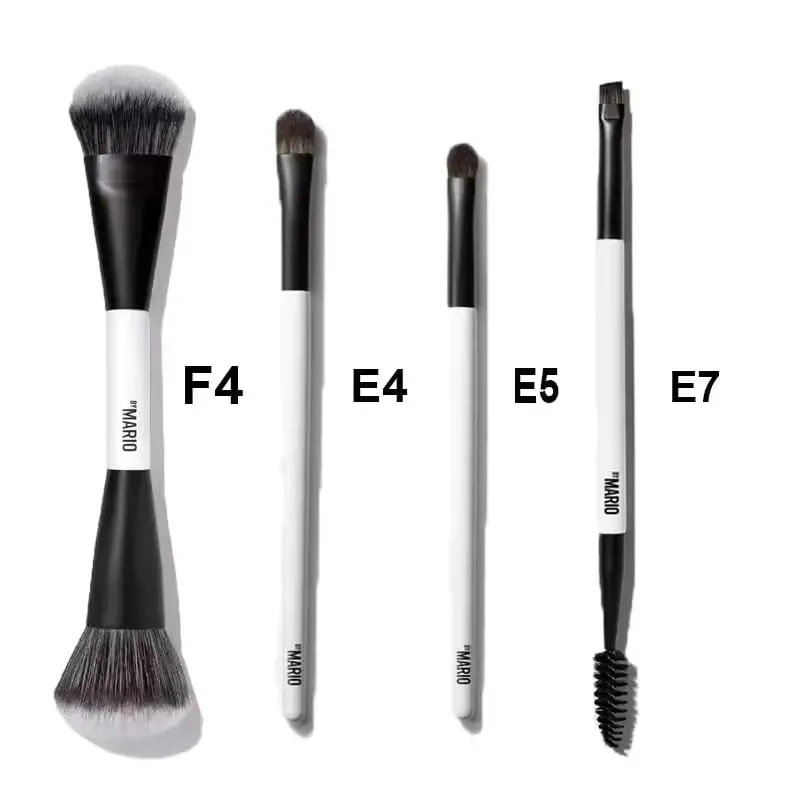 4-in-1 Glow Blush and Mario Brush Set Blush Filter Flush Eye Check Blush Palette Matte Shimmer Long Lasting Women Daily Cosmetic