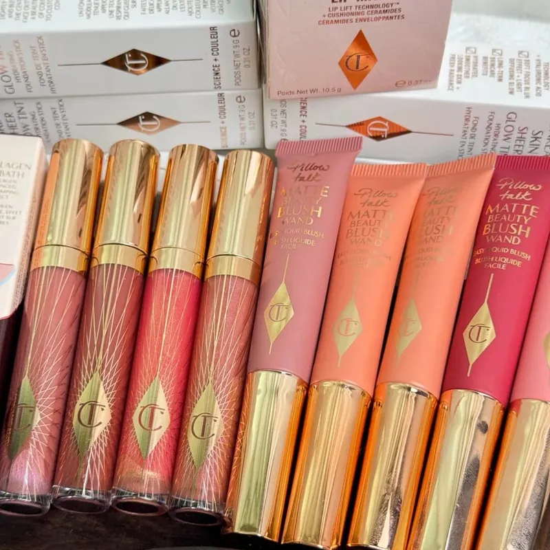 Charlotte Tilbury CT Blush Set Blush Liquid Blush Cushion Pen Two-color Highlights 4-Colors Blush Platte Makeup Cosmetic Beauty