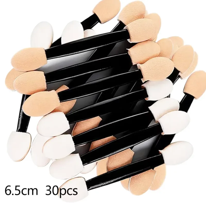 10/30/300 pçs escova de sombra de extremidade dupla aplicadores de sombra 6.2cm pincéis de esponja de maquiagem para mulheres ferramenta de beleza cosmética