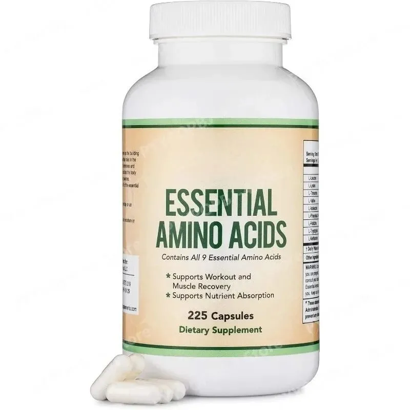 Essential Amino Acids 225 Capsules – All 9 Essential Aminos for Muscle Support & Nutrient Absorption