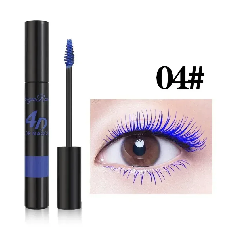 Rímel colorido maquiagem 4d sedoso natural cílios longos rímel à prova dwaterproof água extensão de longa duração grosso curling rímel