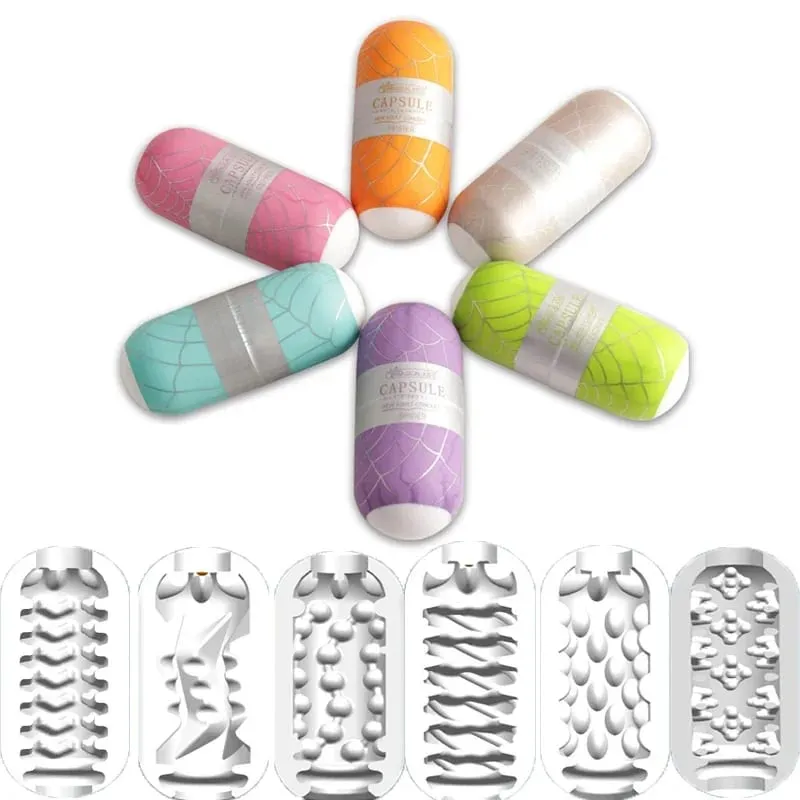 6/1 pçs ovo masturbador estimulação de partículas portátil estimulador real vaginal boquete copo brinquedo sexo adulto massageador pênis trainer