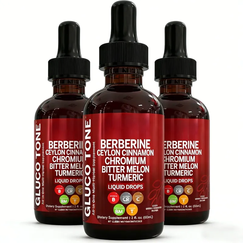 Berberina com Suplemento de Canela do Ceilão Gotas Líquidas + Extrato de Melão Amargo Glucomanano Gymnema Cromo Cúrcuma 60ml