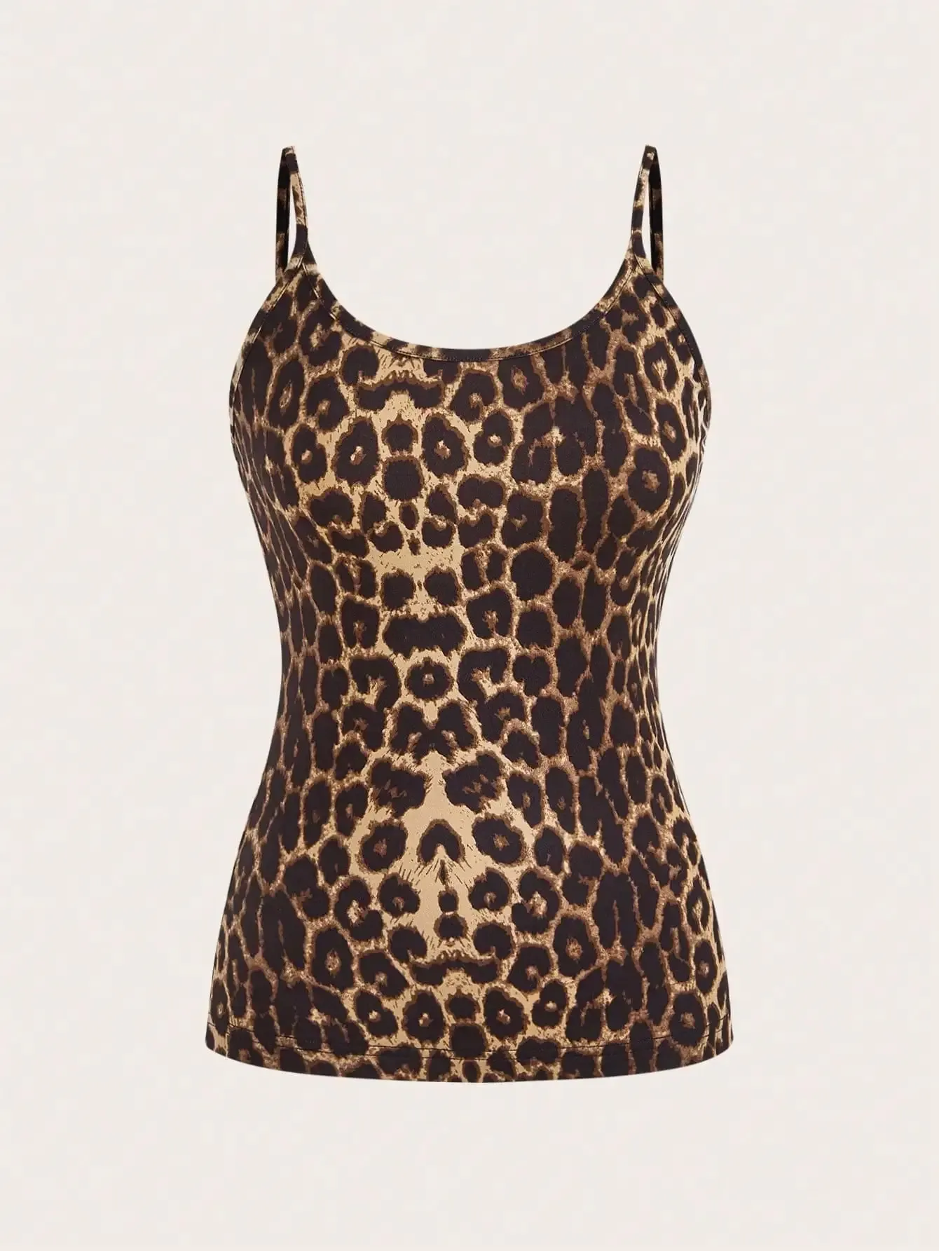 Nova primavera verão e outono sexy magro alça de ombro leopardo impressão halter