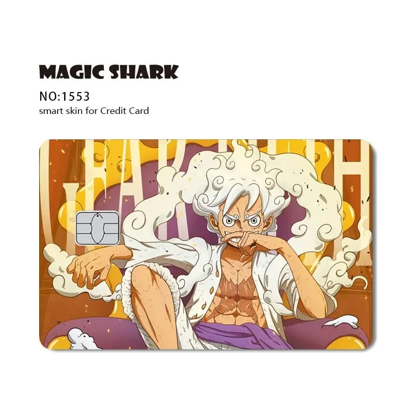 Hot Sale Maigc Shark Anime Chopper Luffy Nami Waterproof Front Side Sticker Film Skin for Credit Debit Card