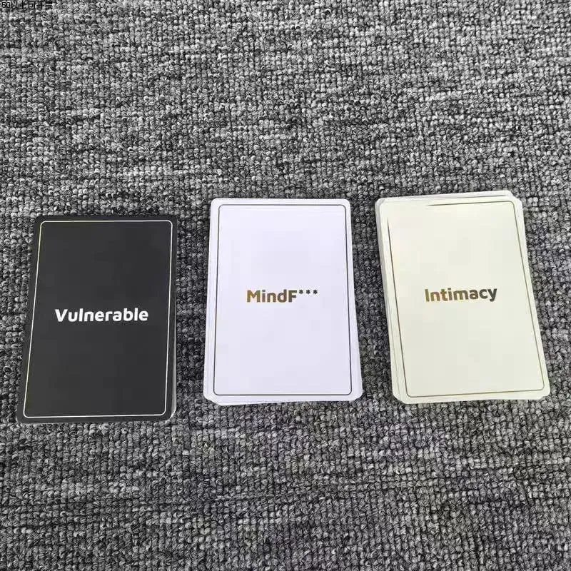 9x6.5cm substância por adorável edição em inglês bonito jogo de cartas de conversa profunda diálogo significativo com 90 cartões