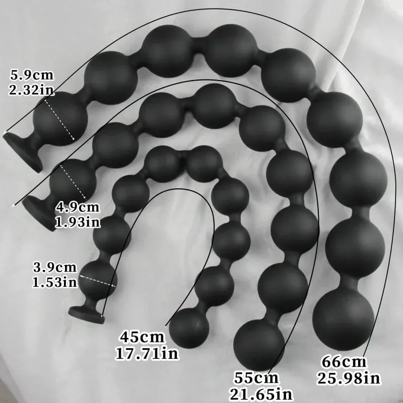 Silicone Anal Beads Dilator Huge Annals Balls Ass Anus But Butt Plug Anal Plug Buttplug Analsex Long Anal Sex Toys for Men Women