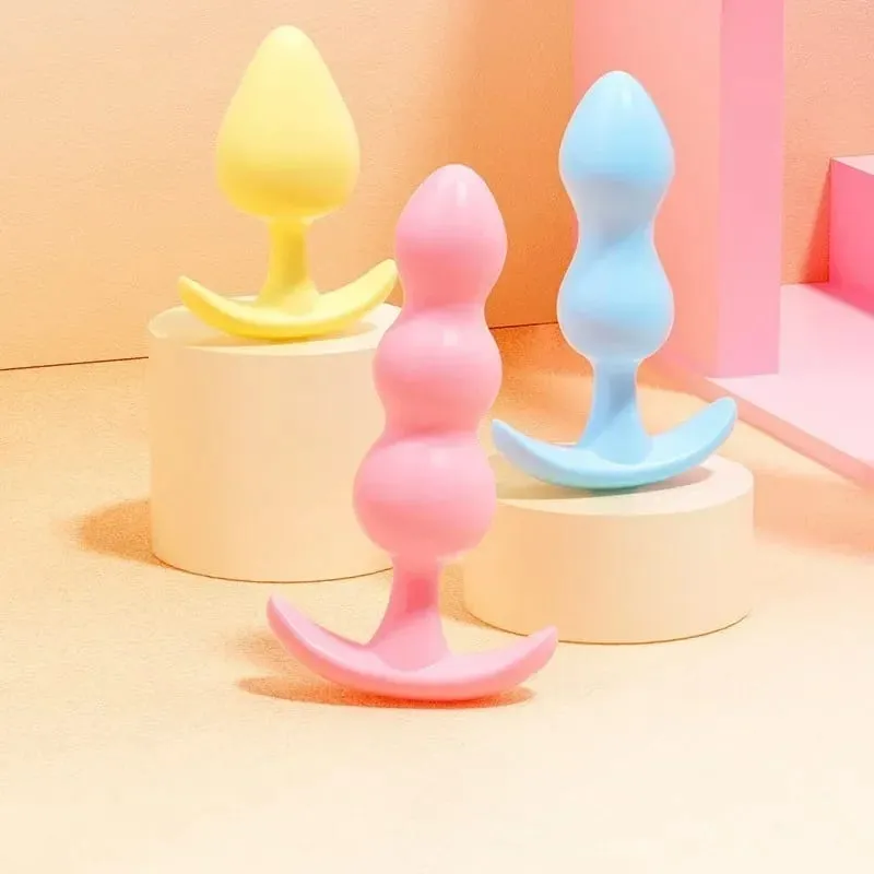3 tamanho anal plug silicone butt plug vibrador masturbação vaginal plug brinquedos sexuais para mulheres casal anal dilatador brinquedos adulto loja