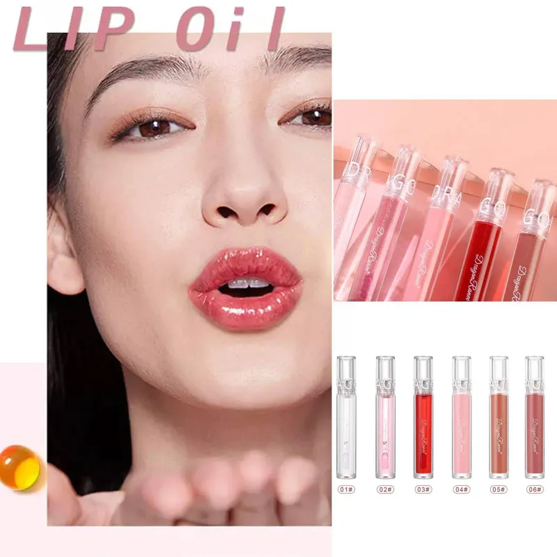 Espelho brilho labial brilho labial hidratante batom líquido de longa duração nutritivo brilho labial transparente matiz de mancha labial