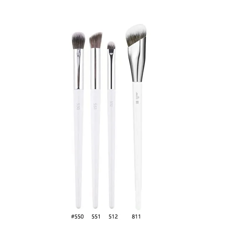 1pc branco 811 pincéis de maquiagem corretor ângulo base líquida fundação compõem escova detalhe rosto corretivo essencial ferramenta beleza