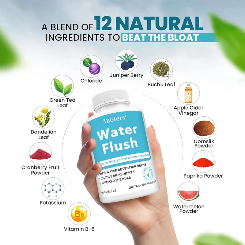 Suplemento de Vitamina B Extrato de Dente de Leão Diurético e Laxante Ajuda com Edema Promove o Metabolismo 120 Cápsulas