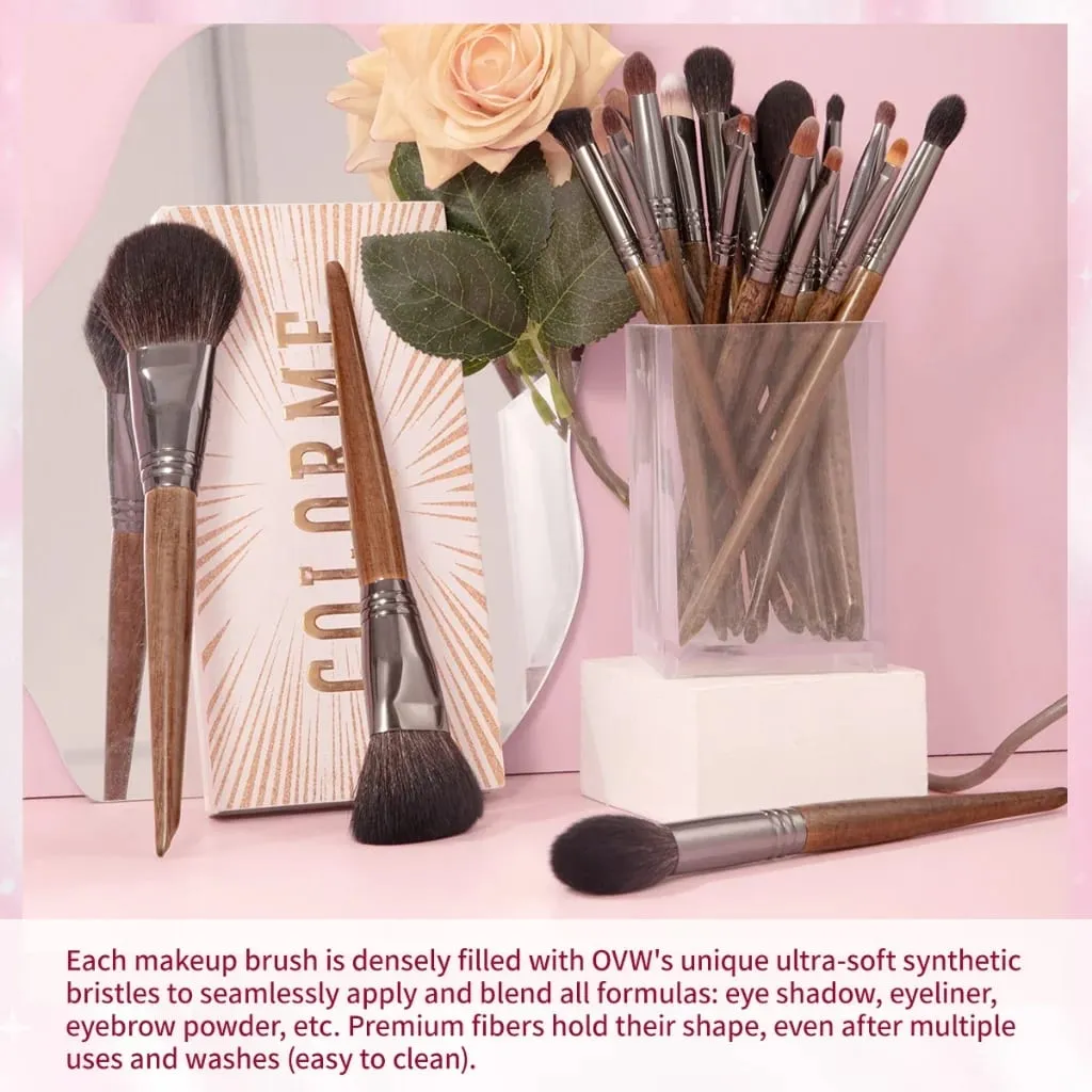 OVW Make up Brushes Set Pincel de maquiagem profissional para base rosto sombra maquiagem XQ3-24