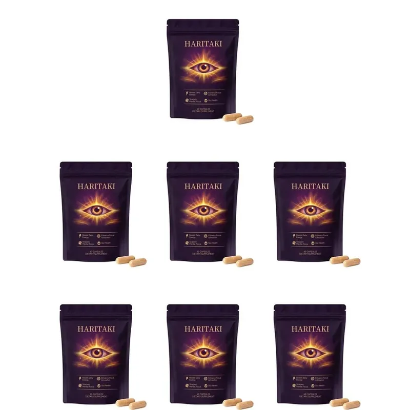 Cápsulas do terceiro olho Haritaki para equilíbrio digestivo e suporte regular do intestino com proteção antioxidante 60 cápsulas vegetais orgânicas — image 13