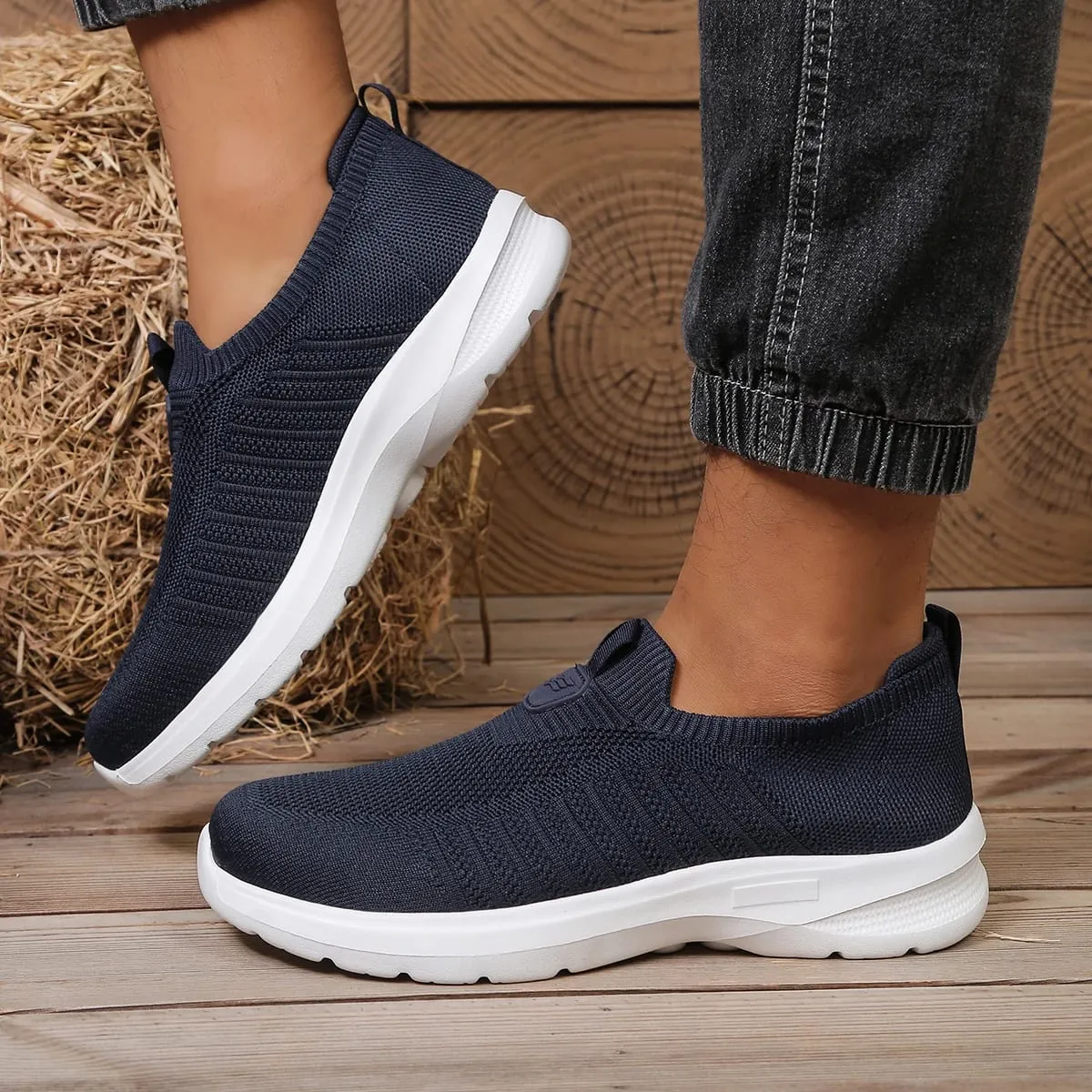 Calçado casual masculino de cor sólida EVA leve e confortável com sola única e não cansativo para uso diário