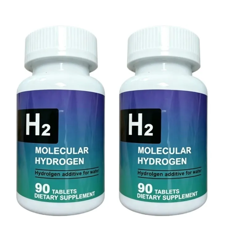 Comprimidos de água de hidrogênio, aditivo de água molecular de hidrogênio H2 de 90 contagens com magnésio para suporte diário de hidratação