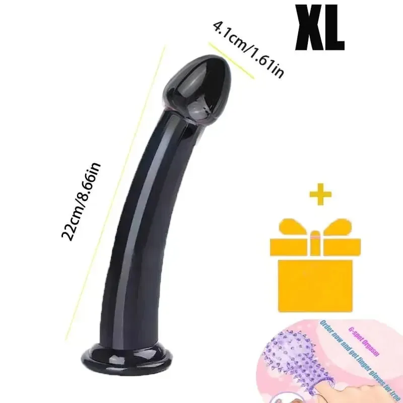 Transparente realista vibrador forte ventosa sem vibrador feminino masturbador anal realista pau brinquedos sexuais para mulher sex shop 18