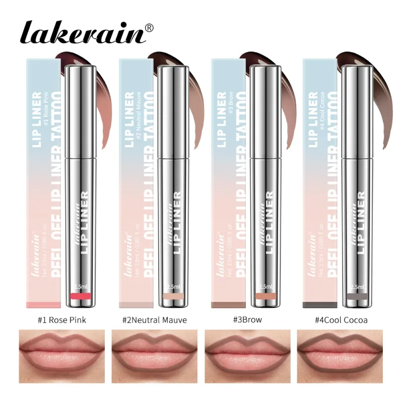 Highly Pigmented Lip Liner Tattoo Matte Peel Off Enhance Lip Liner Lasting Lip Stain Waterproof Transfer-proof Lipstick 4colors — image 3