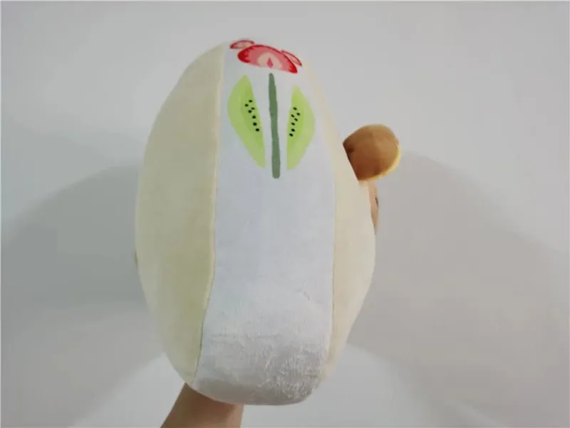 Bonito rilakkuma fruta sanduíche urso grande pelúcia pelúcia animais de pelúcia travesseiro almofada brinquedo boneca 40cm crianças presentes