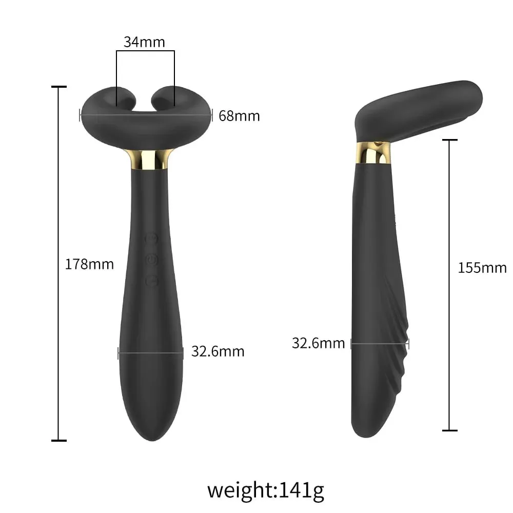Vibrador massageador de próstata ilicone - vibrador anal turquesa ondulado com estimulador de períneo brinquedo sexual para ponto G para homens e mulheres