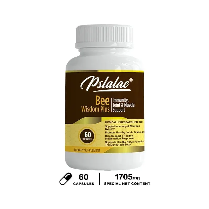 Extrato de Veneno de Abelha Premium Extrato Antiinflamatório Articulação e Suplemento Ósseo 120 Cápsulas