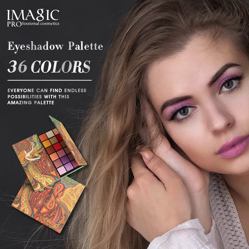 36 colors makeup eyeshadow palette matte pearlescent glitter eyeshadow palette metallic gloss nude eye pigment cosmetics — image 7