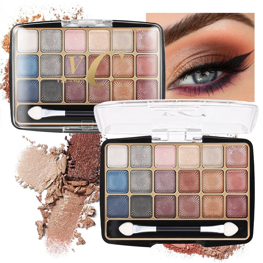 Paleta de sombra fosca com 18 cores, maquiagem barata, cosméticos coreanos, iluminador, maquiagem de luxo de longa duração para mulheres — image 1
