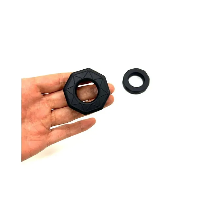 Anel elástico de bloqueio de esperma masculino silicone atraso ejaculação pênis anel brinquedos sexuais para homens pau ereção maca anel adulto suprimentos — image 6