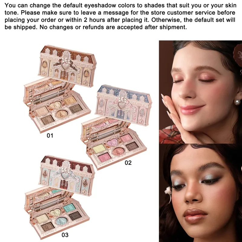 Coleção de maquiagem FlowerKnow Pop up Store - Conjunto de brilho labial pigmentado de longa duração para beleza aprimorada