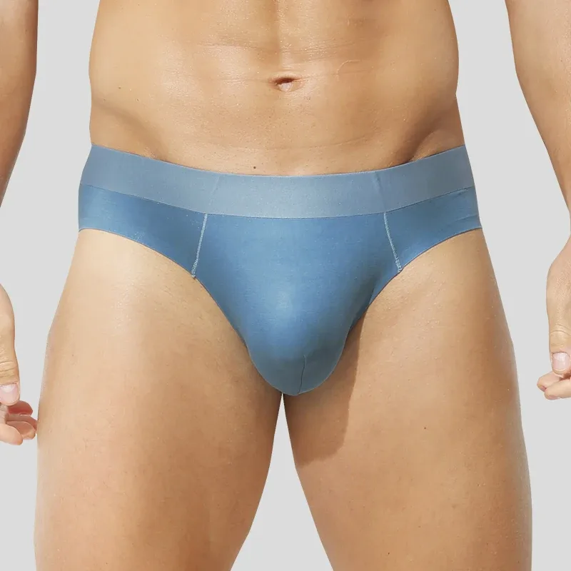 2 peças roupas íntimas masculinas, cuecas triangulares masculinas, antibacterianas sem costura, shorts triangulares respiráveis