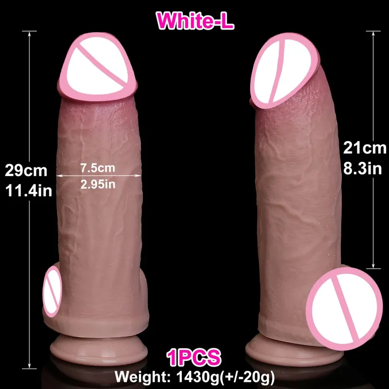 Soft Realistic Huge Thick Dildo Skin Feel Silicone Suction Cup Big Penis Anal Sex Toy for Woman Man Couples Masturbation Cock