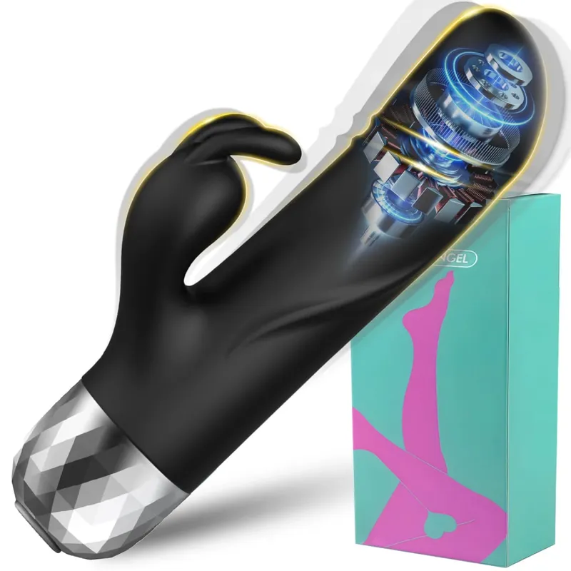 Vibrador coelho poderoso para mulheres, estimulador de clitóris, ponto g, vibrador, massageador vaginal, masturbação feminina, brinquedos sexuais para adultos