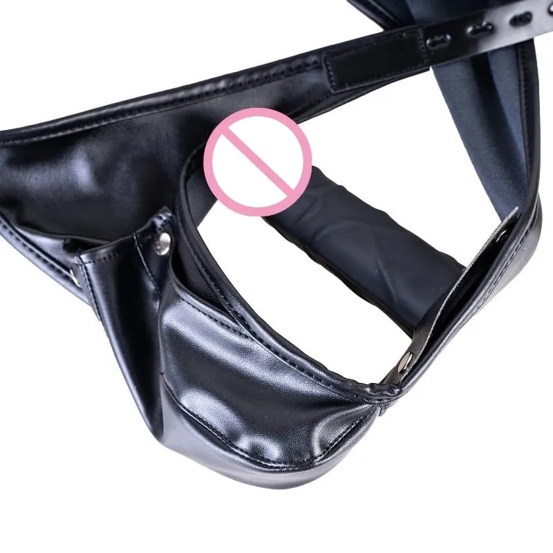 Calcinha de castidade de couro multifuncional sem vibração silicone vibrador anal acessórios para casal sensual jogar brinquedos sexuais